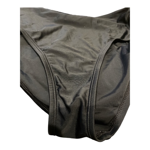 CupShe Rushed Side Black Bikini Bottoms Size M  8 - 10 - Picture 4 of 6